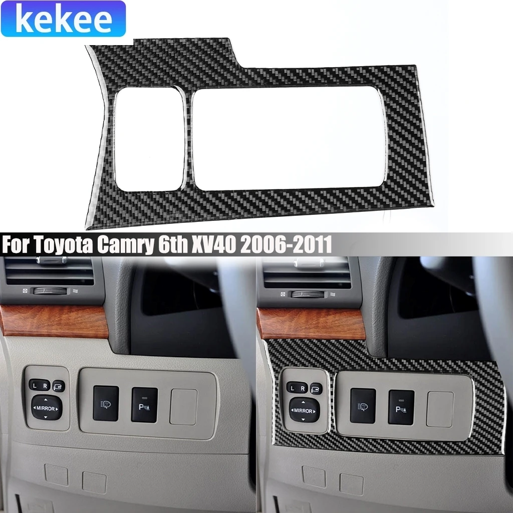 For Toyota Camry 6th XV40 2006-2011 Carbon Fiber Dashboard Headlight Switch Frame Interior Car Accessories Cover Stickers Trim
For Toyota Camry 6th XV40 2006-2011 Carbon Fiber Dashboard Headlight Switch Frame Interior Car Accessories Cover Stickers Trim
