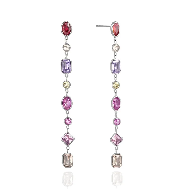 Minar Classic Mix Color Geometric CZ Cubic Zirconia Tassel Dangle Earrings for Women 18K Gold Silver PVD Plated Stainless Steel
Minar Classic Mix Color Geometric CZ Cubic Zirconia Tassel Dangle Earrings for Women 18K Gold Silver PVD Plated Stainless Steel