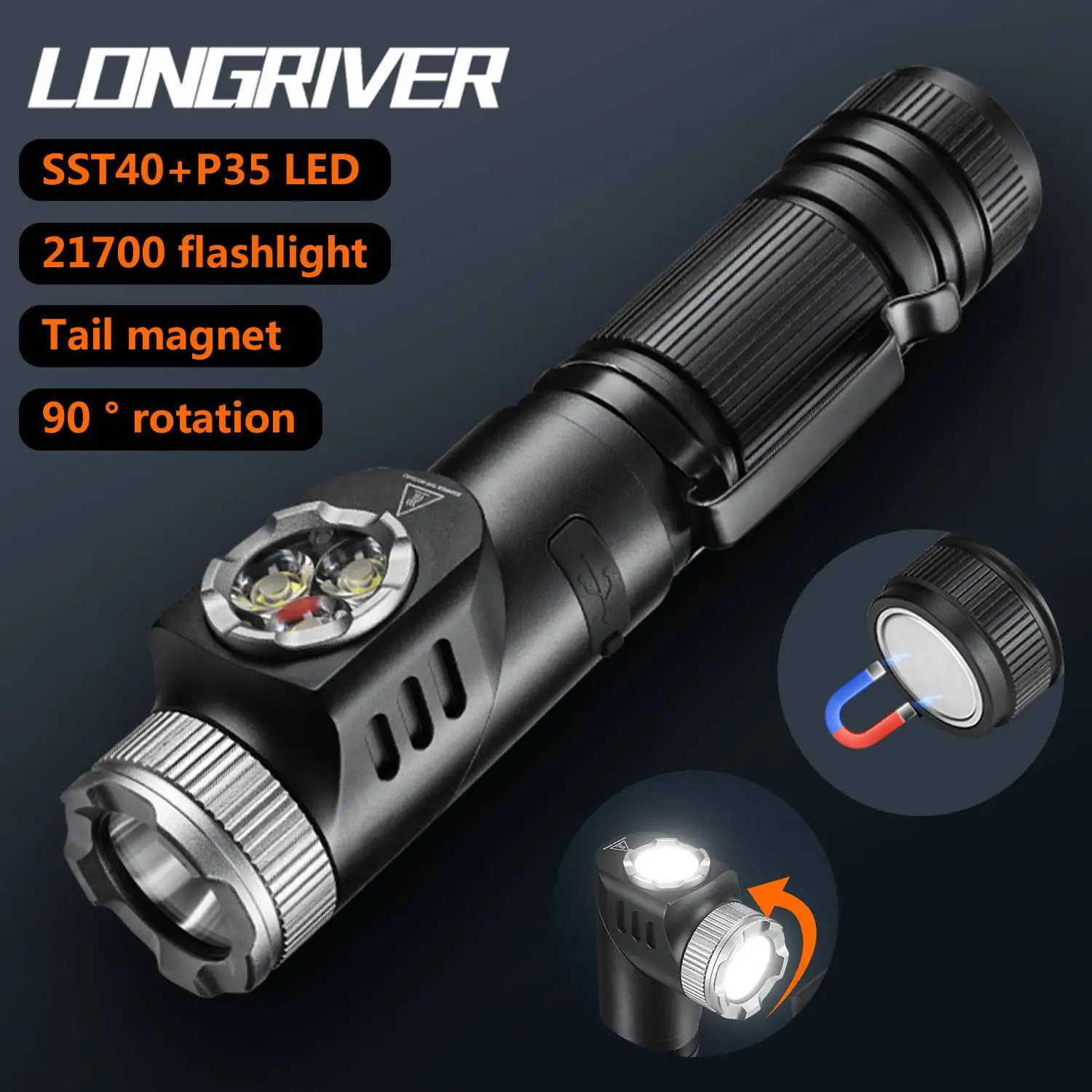 LONGRIVER F30X Новый складной фонарик из алюминиевого сплава с двойным источником света, уличный ультра яркий перезаряжаемый фонарик дальнего действия
LONGRIVER F30X Новый складной фонарик из алюминиевого сплава с двойным источником света, уличный ультра яркий перезаряжаемый фонарик дальнего действия