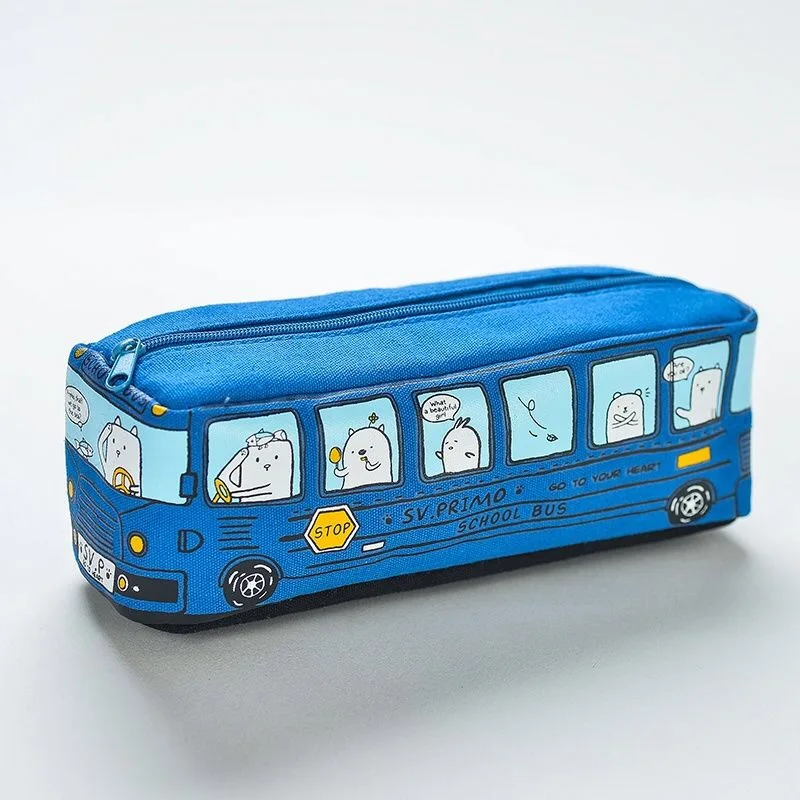 Novelty Cute Cartoon Colored School Bus Pencilcase Student Creative Stationery Gift Women Cosmetics Storage Bag Children Purse
Novelty Cute Cartoon Colored School Bus Pencilcase Student Creative Stationery Gift Women Cosmetics Storage Bag Children Purse