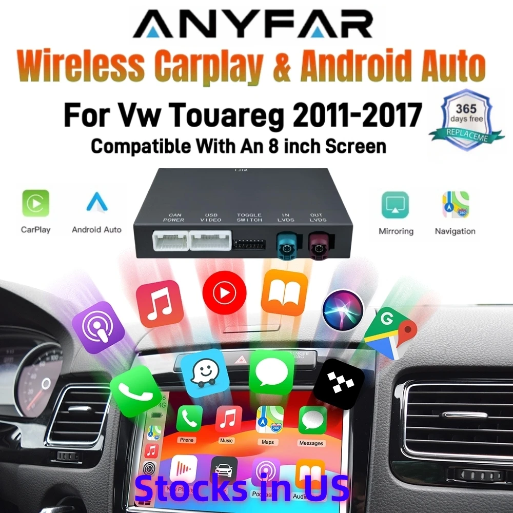 Модуль беспроводного CarPlay ANYFAR для Volkswagen Touareg RNS850 (8 дюймов), адаптер Android Auto, Airplay для VW Car Play
Модуль беспроводного CarPlay ANYFAR для Volkswagen Touareg RNS850 (8 дюймов), адаптер Android Auto, Airplay для VW Car Play