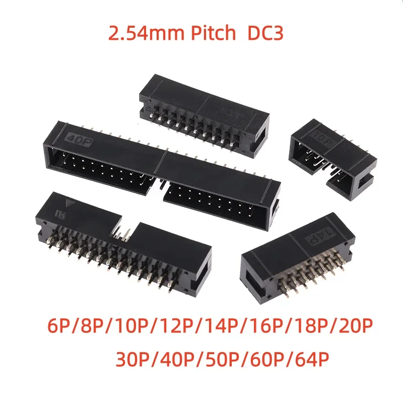 10Pcs 2.54MM Pitch DC3 6/8/10/12/14/16/18/20/30/40/50/60/64P Socket Box ISP Male Straight Pin Header PCB Connector IDC JTAG
10Pcs 2.54MM Pitch DC3 6/8/10/12/14/16/18/20/30/40/50/60/64P Socket Box ISP Male Straight Pin Header PCB Connector IDC JTAG