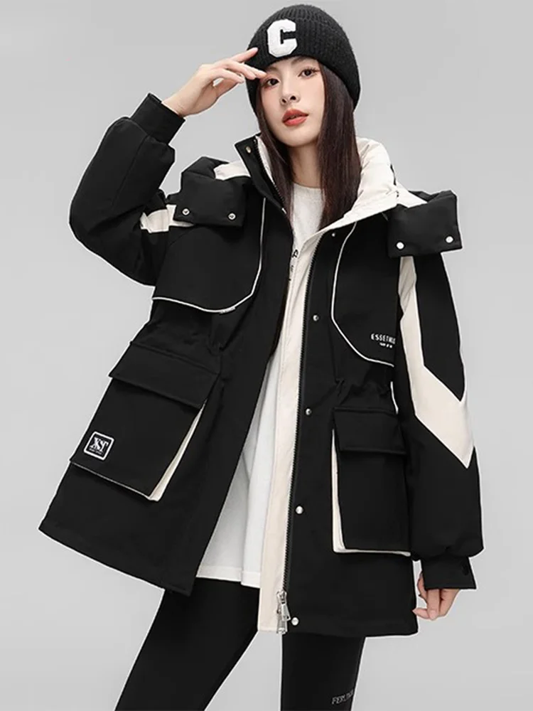 Женская утепленная хлопковая куртка-пуховик с капюшоном, зимнее пальто, ветрозащитная теплая морозостойкая длинная куртка на молнии, повседневная стильная модель
Женская утепленная хлопковая куртка-пуховик с капюшоном, зимнее пальто, ветрозащитная теплая морозостойкая длинная куртка на молнии, повседневная стильная модель