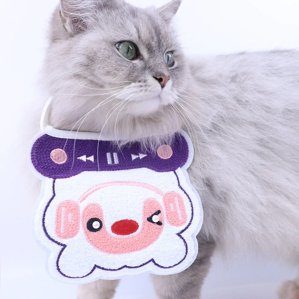 1 Pc Pet Bib, Hand-knitted Embroidered Cute Fun Musically Shaped Saliva Towel, Cat & Dog Decorative Scarf Items
1 Pc Pet Bib, Hand-knitted Embroidered Cute Fun Musically Shaped Saliva Towel, Cat & Dog Decorative Scarf Items