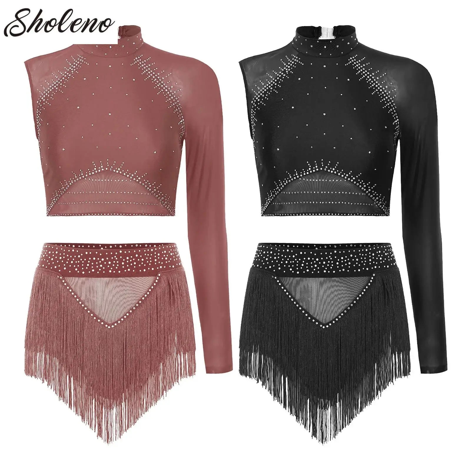 Modern Dance Crop with Skirts Tassels Gymnastics Outfit Jazz Lyrical Modern Dresses Ballet Stage Belly Dance Competition Costume
Modern Dance Crop with Skirts Tassels Gymnastics Outfit Jazz Lyrical Modern Dresses Ballet Stage Belly Dance Competition Costume