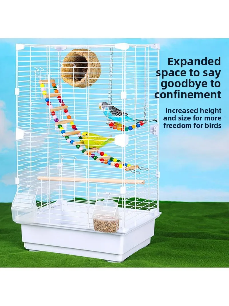 Large Transparent Bird Cage Villa for Home Use Special Large Size for Tiger Skin Peafowl And Other Pets Iron Wire Model
Large Transparent Bird Cage Villa for Home Use Special Large Size for Tiger Skin Peafowl And Other Pets Iron Wire Model