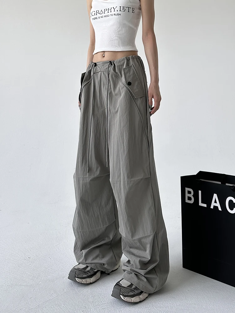 American Retro Workwear Wide Leg Pants Women Summer New Design Loose Straight Casual High Waist Slimming Trousers
American Retro Workwear Wide Leg Pants Women Summer New Design Loose Straight Casual High Waist Slimming Trousers
