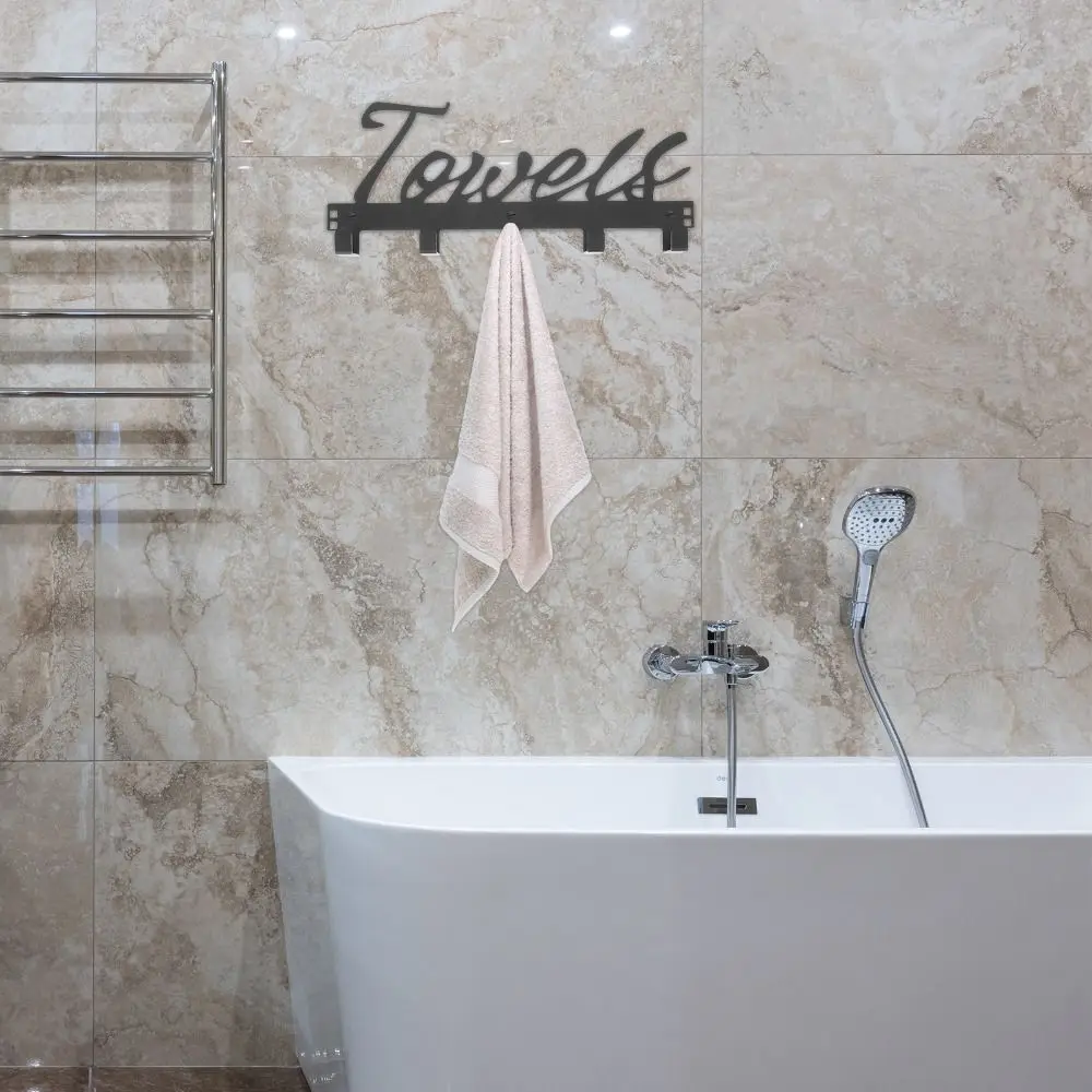 Towel Organizer Anti-slip Towel Rack No-Punch 5 Hooks Bathroom Coat Hooks Towel Hanger Wall Mounted Door Hooks Kitchen Storage
Towel Organizer Anti-slip Towel Rack No-Punch 5 Hooks Bathroom Coat Hooks Towel Hanger Wall Mounted Door Hooks Kitchen Storage