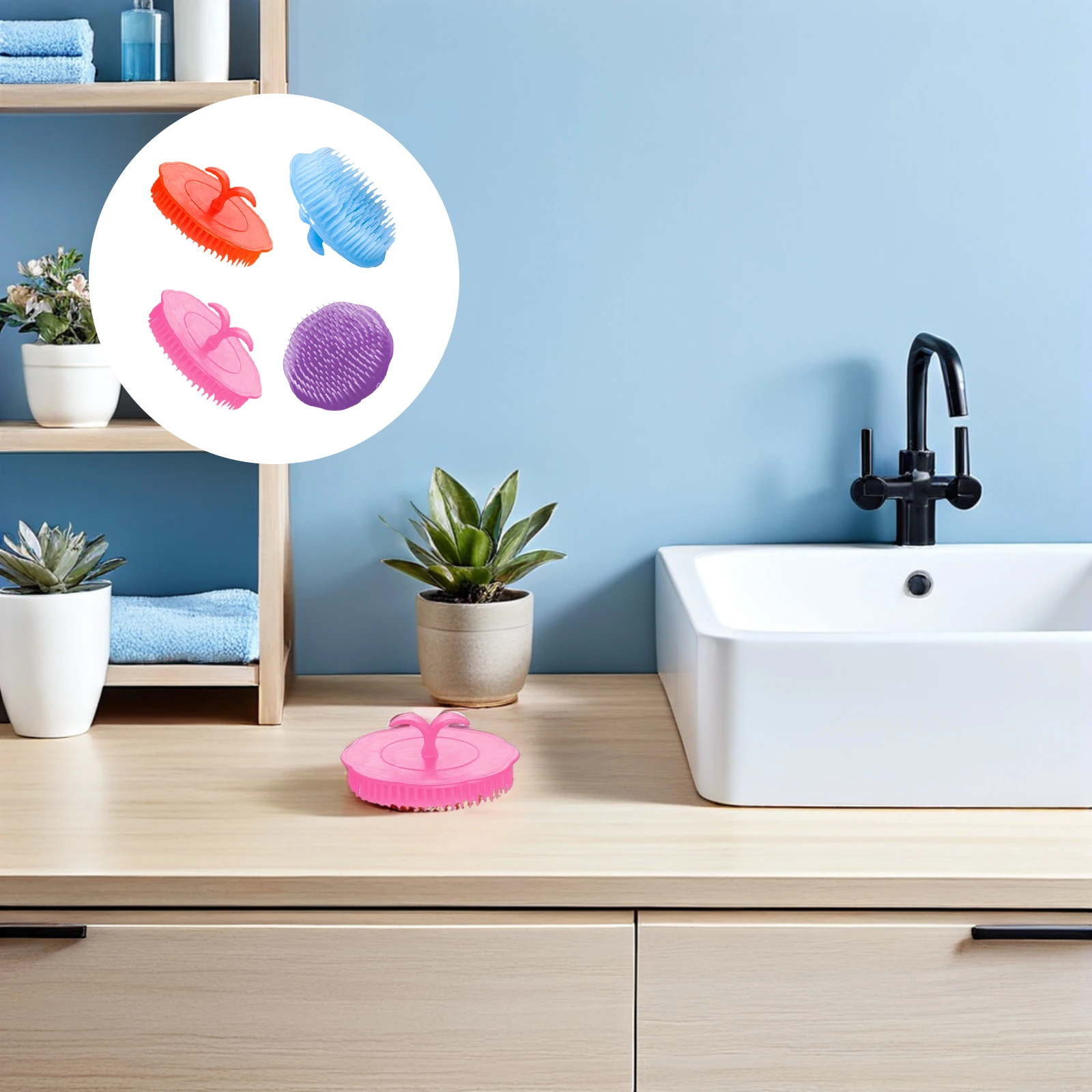 4pcs Massager Brush Exfoliator Scrubber For Dandruff Oil Control Shower Use Scalp Brush Lightweight Manual Operation For All 
4pcs Massager Brush Exfoliator Scrubber For Dandruff Oil Control Shower Use Scalp Brush Lightweight Manual Operation For All