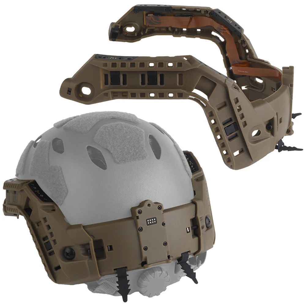 Tactical Modular ARC Rail for Integrated IR Signal Light/Flashlight/Battery Power for FAST High Cut Helmet MH ARC Helmet Gear
Tactical Modular ARC Rail for Integrated IR Signal Light/Flashlight/Battery Power for FAST High Cut Helmet MH ARC Helmet Gear