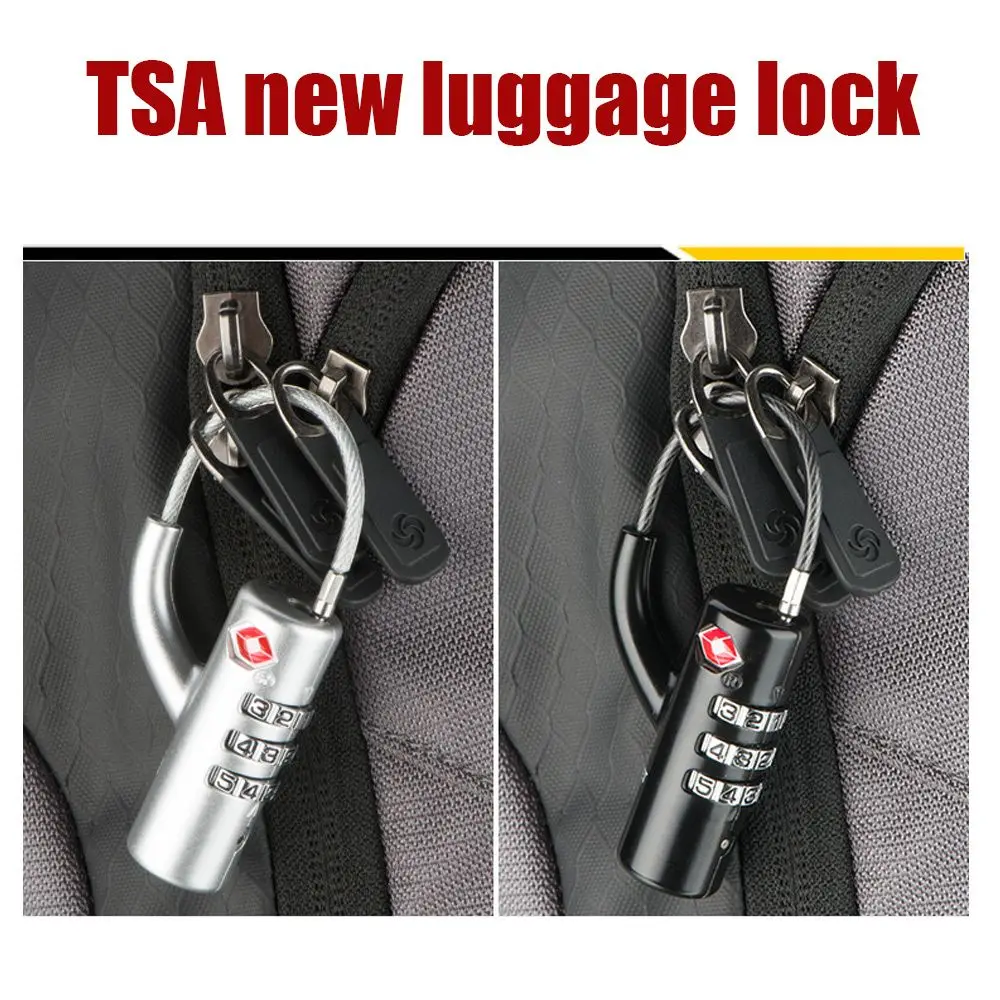 Waterproof Cable Luggage Lock Small Padlock TSA Customs Lock Padlock with Steel Cable Customs Code Lock Combination Lock
Waterproof Cable Luggage Lock Small Padlock TSA Customs Lock Padlock with Steel Cable Customs Code Lock Combination Lock