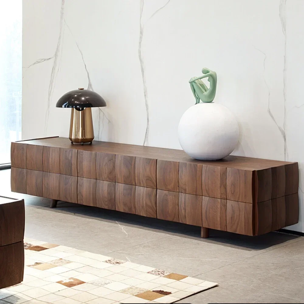 Black Walnut Wooden TV Cabinet All Solid Wood TV High-End Sitting Room Cabinet
Black Walnut Wooden TV Cabinet All Solid Wood TV High-End Sitting Room Cabinet