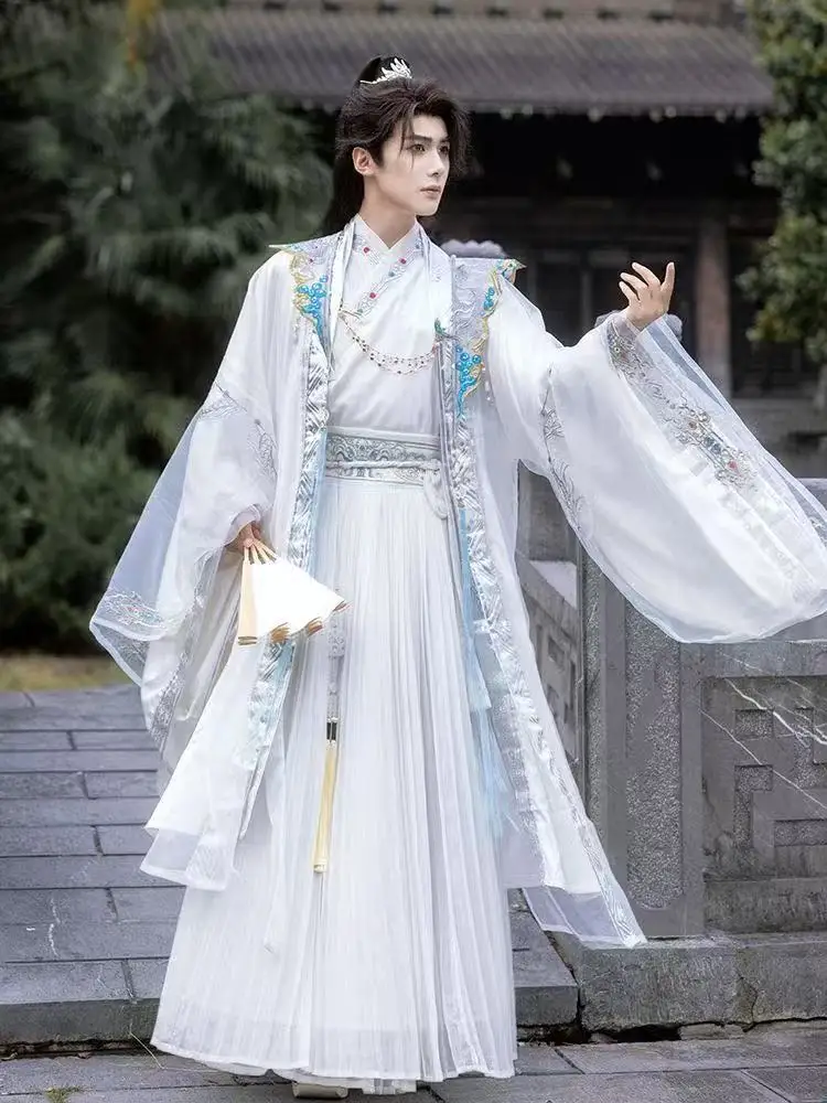Ancient Martial God Master Cosplay Costume Men's Traditional Weijin Period Embroidered Suit Halloween Wuxia COS Outfits Full Set
Ancient Martial God Master Cosplay Costume Men's Traditional Weijin Period Embroidered Suit Halloween Wuxia COS Outfits Full Set