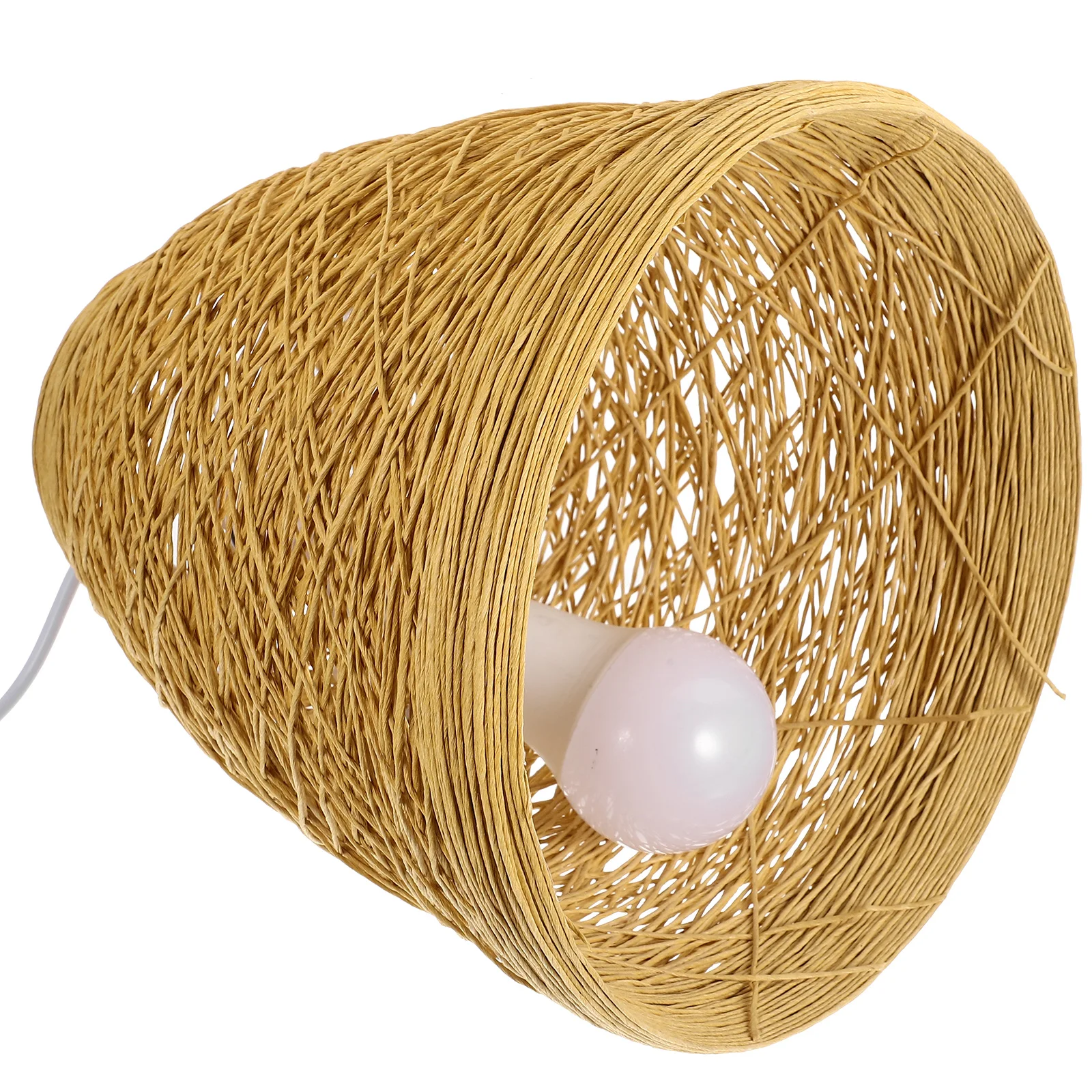 Natural Bamboo Woven Chandelier Retro Style Pendant Light Single Head Hanging Lamp For Home Decor 
Natural Bamboo Woven Chandelier Retro Style Pendant Light Single Head Hanging Lamp For Home Decor