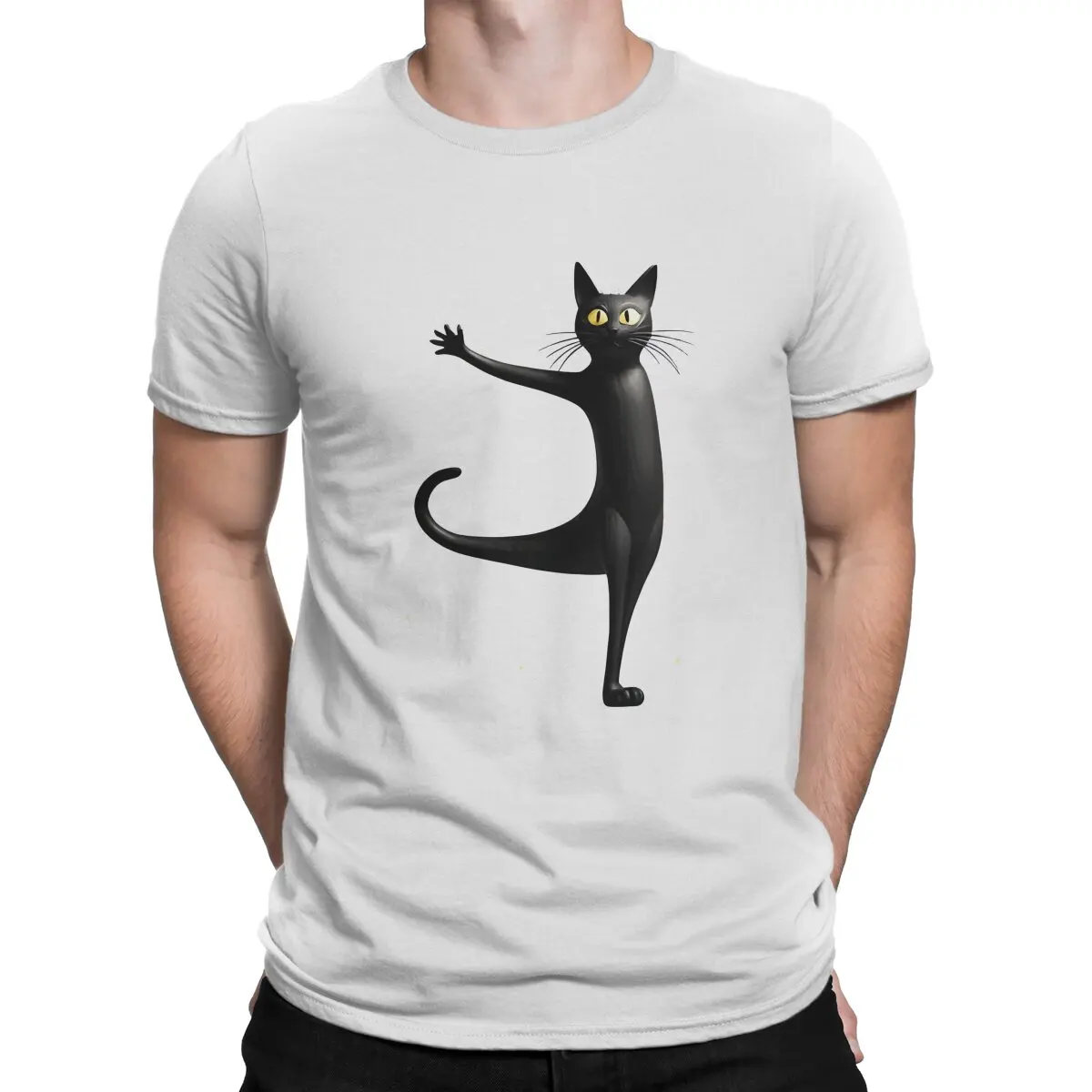 Holding Round Collar TShirt Black Cat Classic Polyester T Shirt Men Tops New Design
Holding Round Collar TShirt Black Cat Classic Polyester T Shirt Men Tops New Design