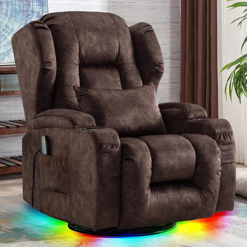 Dual Motor Power Swivel Rocker Recliner Chairs, Electric Wall Hugger Reclining Sofa with Massage amp Heat, Comfy Theater Seatin
Dual Motor Power Swivel Rocker Recliner Chairs, Electric Wall Hugger Reclining Sofa with Massage amp Heat, Comfy Theater Seatin