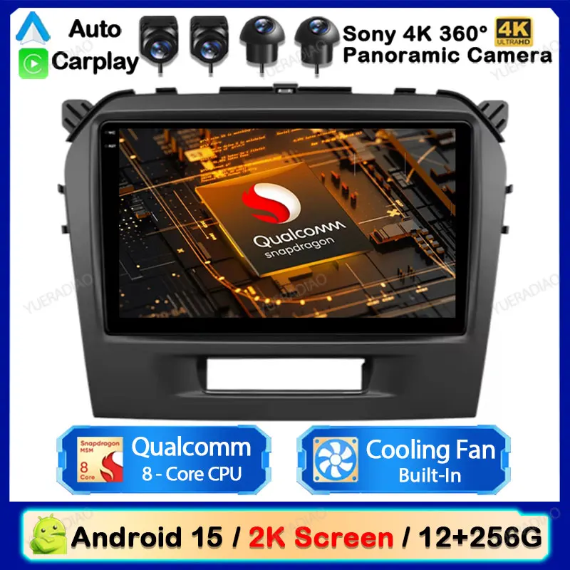 Android 15 Wireless CarPlay Auto Car Radio For Suzuki Vitara 4 2014 - 2019 4G LTE 5G WIFI GPS Multimedia Stereo Video Player DSP
Android 15 Wireless CarPlay Auto Car Radio For Suzuki Vitara 4 2014 - 2019 4G LTE 5G WIFI GPS Multimedia Stereo Video Player DSP