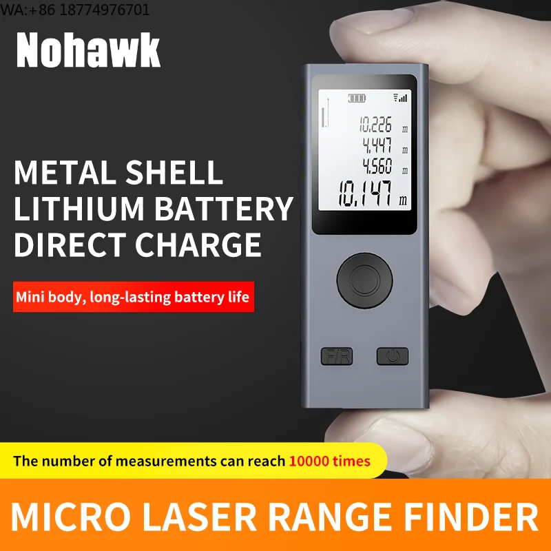 30m High Precision Indoor Pocket Mini Handheld Laser Meter Digital Laser Distance Meter with LCD Backlight
30m High Precision Indoor Pocket Mini Handheld Laser Meter Digital Laser Distance Meter with LCD Backlight