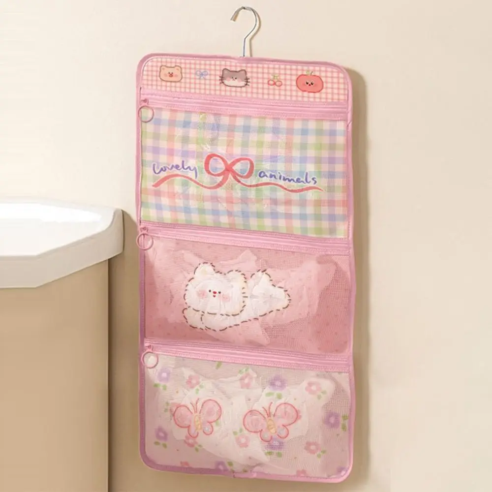 Cartoon Underwear Storage Mesh Pouch Multi-layer Wall-mounted Bra Socks Storage Bags Large Capacity Save Space 
Cartoon Underwear Storage Mesh Pouch Multi-layer Wall-mounted Bra Socks Storage Bags Large Capacity Save Space