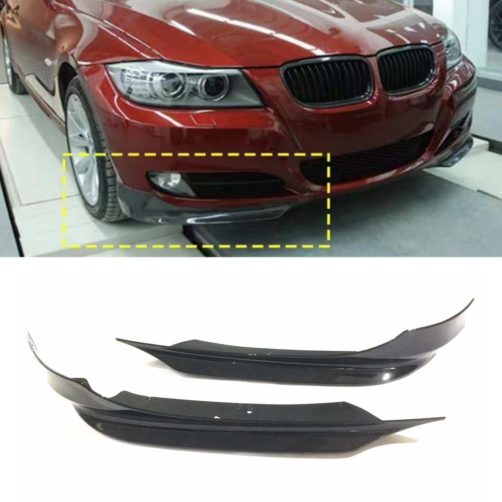 For BMW 3 Series E90 2009-2011 Front Bumper Side Spoiler Cover Glossy Black Car Lower Corner Spat Splitter Protector Plate Kit
For BMW 3 Series E90 2009-2011 Front Bumper Side Spoiler Cover Glossy Black Car Lower Corner Spat Splitter Protector Plate Kit