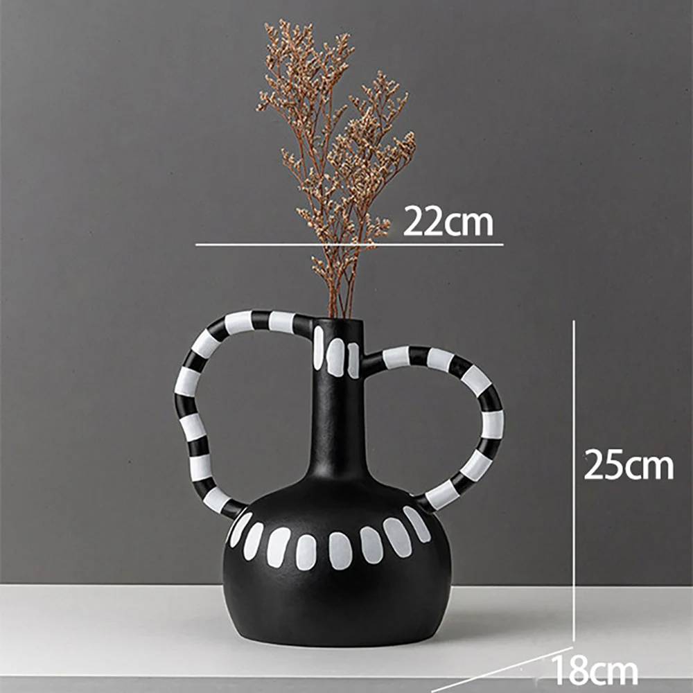 ABKL-1PCS Reative Resin Vase Black And White Spots Wave Point Flower Arrangement Abstract Handicraft For Home Decoration
ABKL-1PCS Reative Resin Vase Black And White Spots Wave Point Flower Arrangement Abstract Handicraft For Home Decoration
