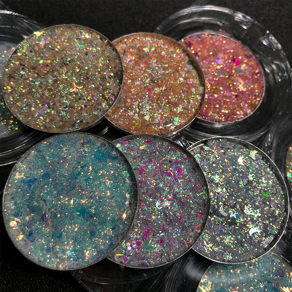 2.8g Private Label 6 Colors Glitters Eyeshadow Custom Logo Face Gel Colorful Large Glitter Glue-free Stage Shiny Shadow Makeup
2.8g Private Label 6 Colors Glitters Eyeshadow Custom Logo Face Gel Colorful Large Glitter Glue-free Stage Shiny Shadow Makeup