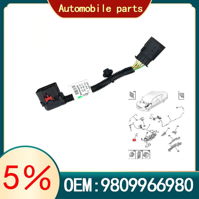 suitable for Peugeot 308 408 508 3008 5008 Citroen C4 C5 DS 9809966980 6AT automatic transmission computer wiring harness cable
suitable for Peugeot 308 408 508 3008 5008 Citroen C4 C5 DS 9809966980 6AT automatic transmission computer wiring harness cable