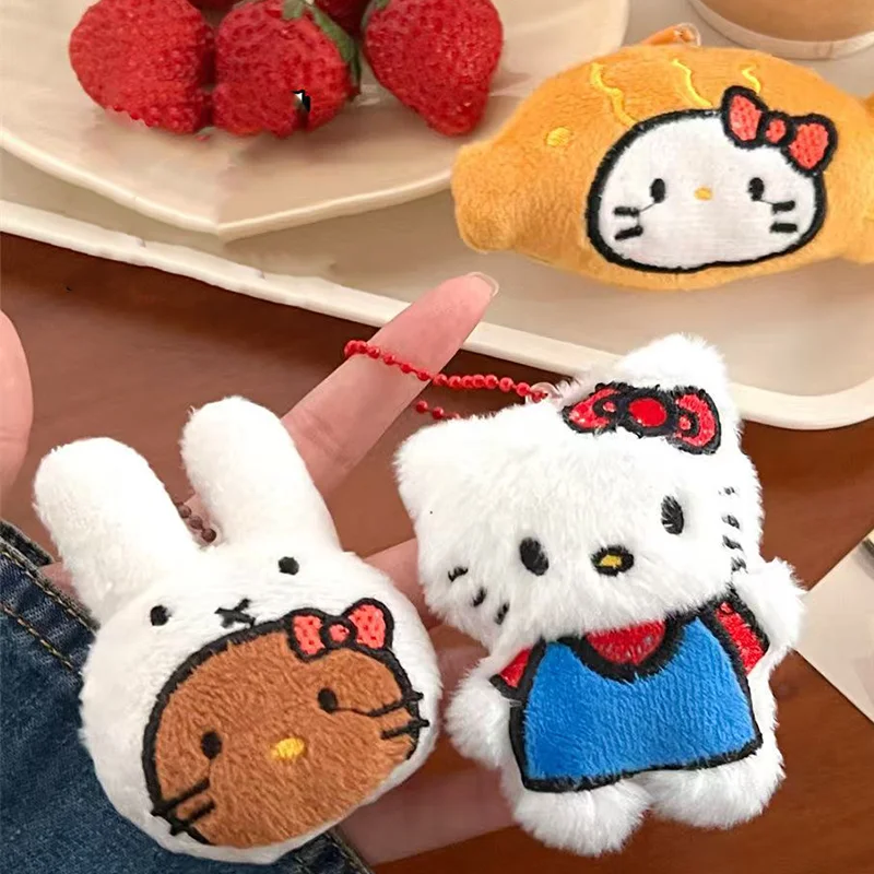 Kawaii Sanrio Hellokitty Plush Keychain Anime Cute Beauty Fish Rabbit Bag Accessory Pendant Plushies Cartoon Girlfriend Gift
Kawaii Sanrio Hellokitty Plush Keychain Anime Cute Beauty Fish Rabbit Bag Accessory Pendant Plushies Cartoon Girlfriend Gift