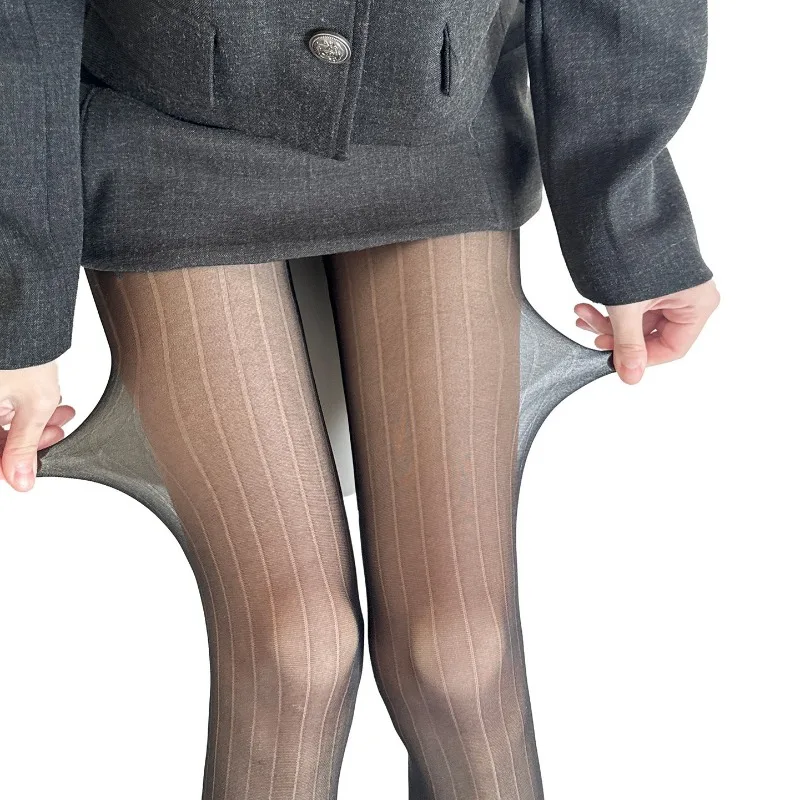 Vertical Stripe Jacquard Sheer Pantyhose Women Ultra-Thin Sexy Slimming Tights European Style Black Gray Breathable Wide Stripe
Vertical Stripe Jacquard Sheer Pantyhose Women Ultra-Thin Sexy Slimming Tights European Style Black Gray Breathable Wide Stripe