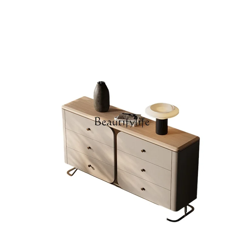 Light luxury solid wood six-bucket cabinet Italian ash wood living room against the wall dining side cabinet
Light luxury solid wood six-bucket cabinet Italian ash wood living room against the wall dining side cabinet