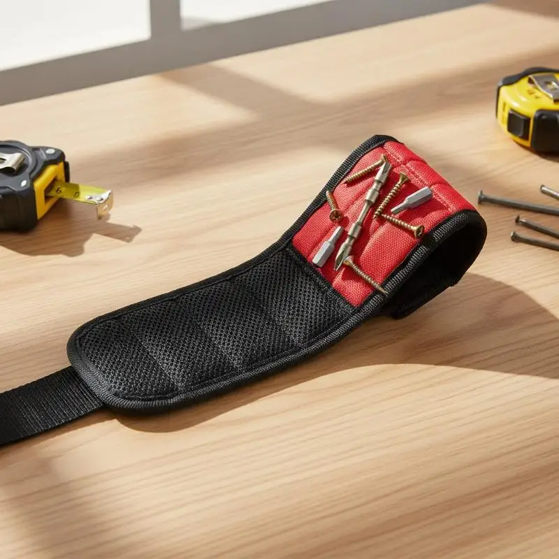 Magnetic Wristband Portable Tool Bag Electrician Adjustable Wristband For Holding Screws,Nails,Drilling Bits,Wrist Tool Holder
Magnetic Wristband Portable Tool Bag Electrician Adjustable Wristband For Holding Screws,Nails,Drilling Bits,Wrist Tool Holder
