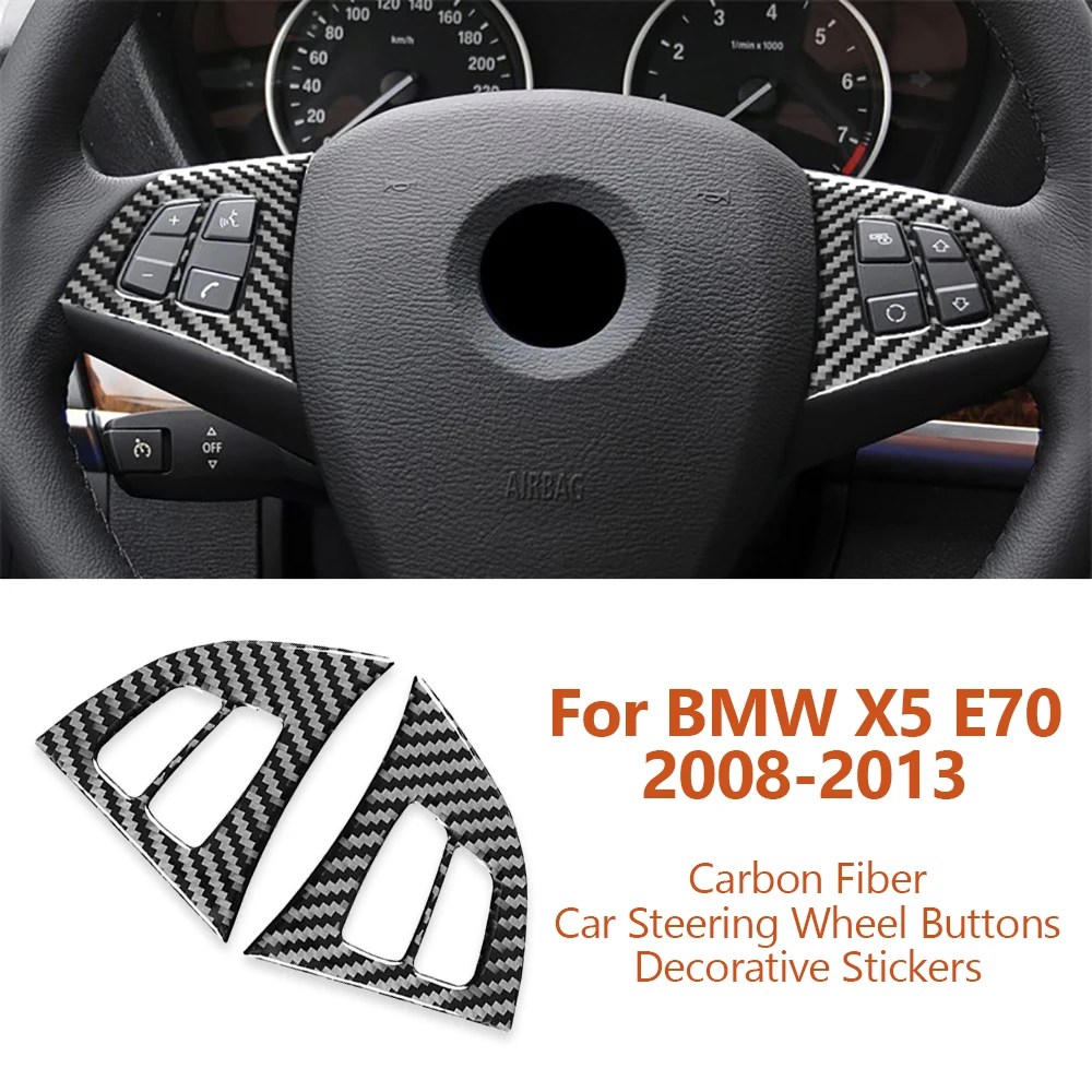 For BMW X5 X6 E70 2008-2013 Carbon Fiber Car Steering Wheel Buttons Panel Decorative Stickers Interior Auto Accessoriess
For BMW X5 X6 E70 2008-2013 Carbon Fiber Car Steering Wheel Buttons Panel Decorative Stickers Interior Auto Accessoriess
