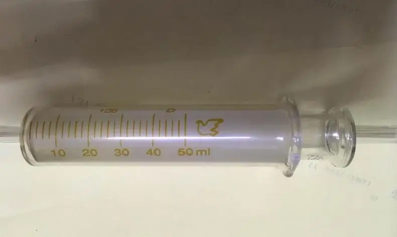 50ML double-ended Glass syringe chemical medicineEnema syringe Feeding booster **
50ML double-ended Glass syringe chemical medicineEnema syringe Feeding booster **