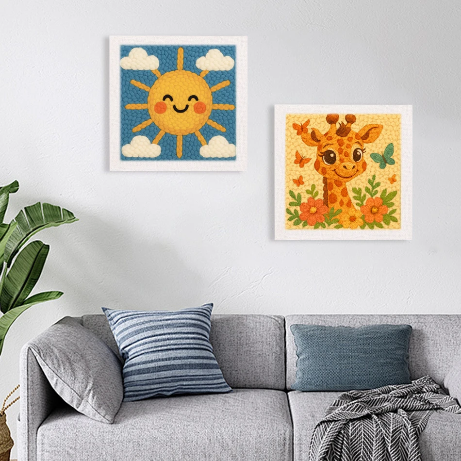 GATYZTORY diy punch needle embroidery kit crafts for adults animals Yarn with frame 25X25cm Handwork embroidered pattern Gift
GATYZTORY diy punch needle embroidery kit crafts for adults animals Yarn with frame 25X25cm Handwork embroidered pattern Gift