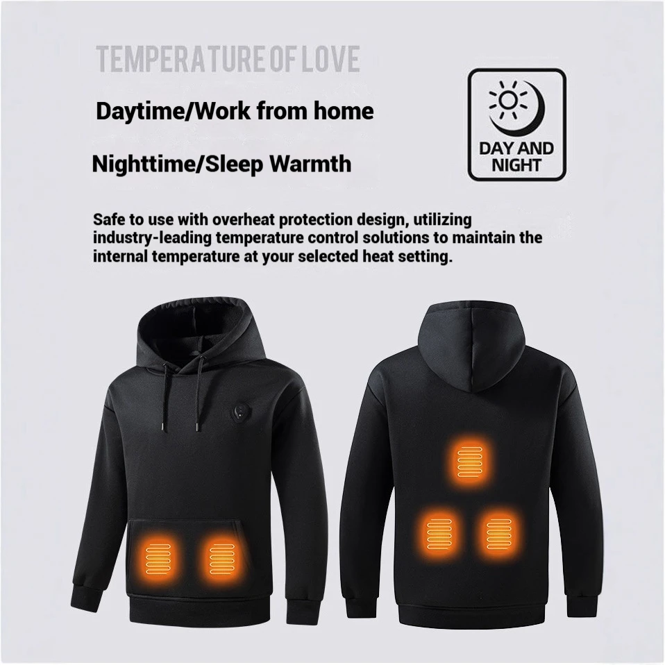 2025 зимняя умная 5-зонная толстовка с подогревом и охлаждением для мужчин и женщин, USB электрическая свободная удобная теплая спортивная рубашка
2025 зимняя умная 5-зонная толстовка с подогревом и охлаждением для мужчин и женщин, USB электрическая свободная удобная теплая спортивная рубашка