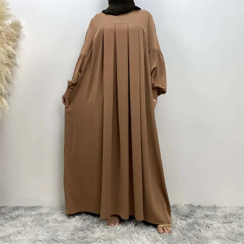 Muslim Round Neck Abaya Dress Solid Summer Pleated Dress with Pockets 6683 Robe Abaya Ramadan Dubai Luxury Islam Elegant
Muslim Round Neck Abaya Dress Solid Summer Pleated Dress with Pockets 6683 Robe Abaya Ramadan Dubai Luxury Islam Elegant