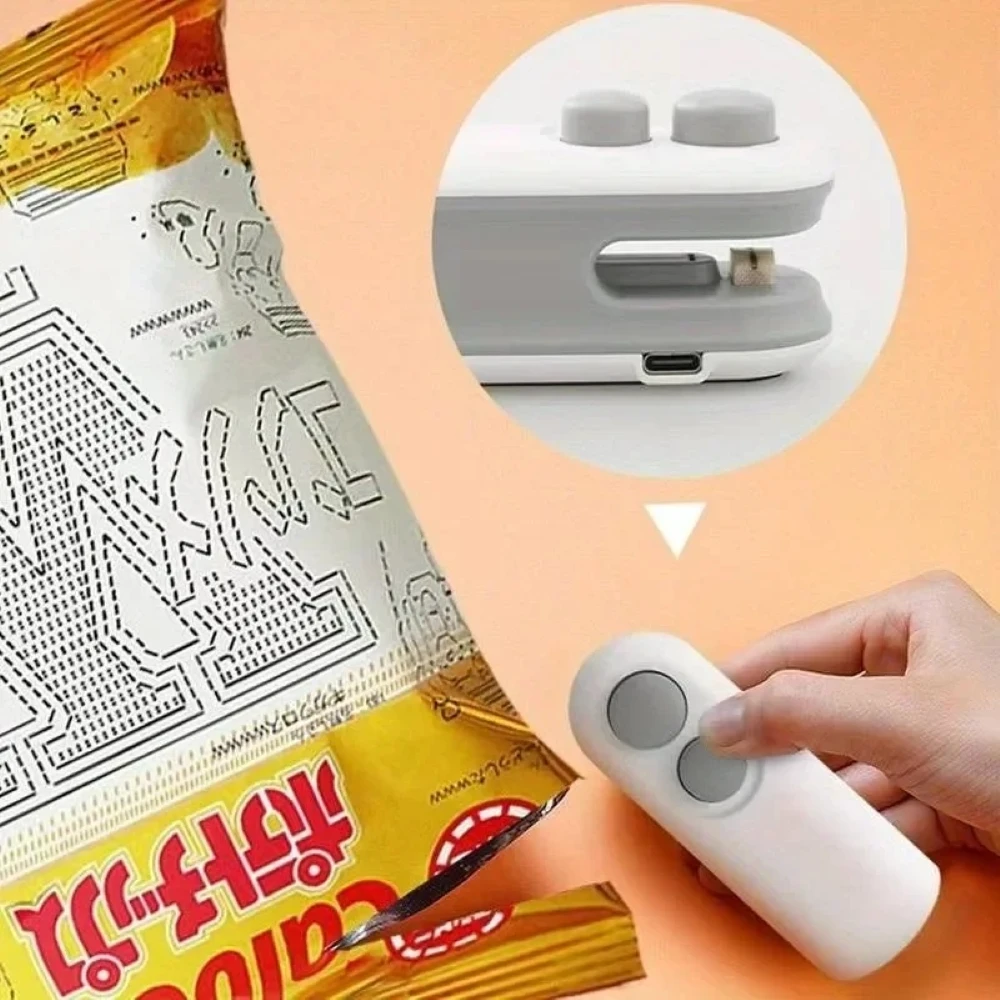 Rechargeable Mini Sealer, Handheld Food Bag Sealer for Snacks Chips Coffee Tea Pet Food, Portable Plastic Bag Heat Sealer Clip
Rechargeable Mini Sealer, Handheld Food Bag Sealer for Snacks Chips Coffee Tea Pet Food, Portable Plastic Bag Heat Sealer Clip
