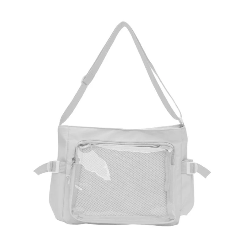 Practical Nylon Bag with Adjustable Strap Transparent Badge Showcase Handbag for Everyday Use School Commute Shopping
Practical Nylon Bag with Adjustable Strap Transparent Badge Showcase Handbag for Everyday Use School Commute Shopping