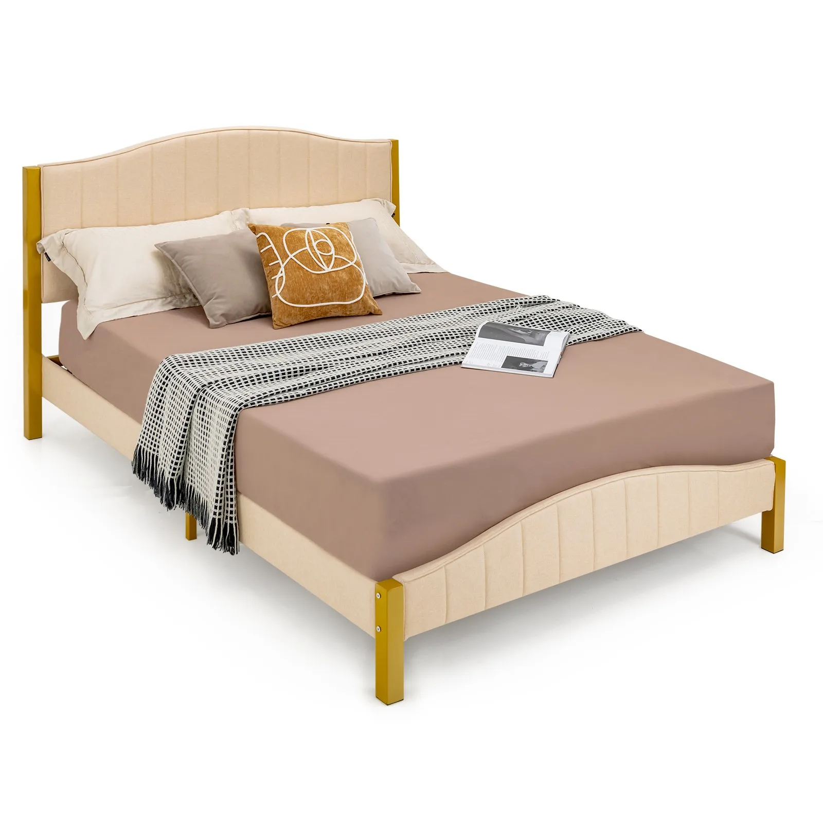 Queen Size Deluxe Wooden Slatted Bed Frame Platform Mattress Foundation & 9 Legs
Queen Size Deluxe Wooden Slatted Bed Frame Platform Mattress Foundation & 9 Legs