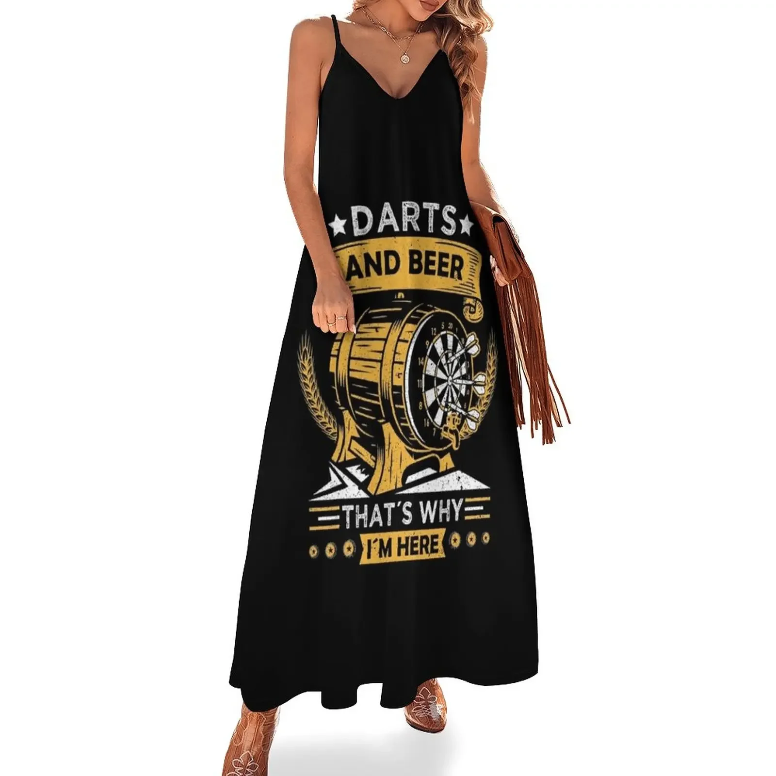 Dart Player Dart Board One Dart Competition Arrow Darting Sleeveless Dress Woman fashion Women long dress
Dart Player Dart Board One Dart Competition Arrow Darting Sleeveless Dress Woman fashion Women long dress