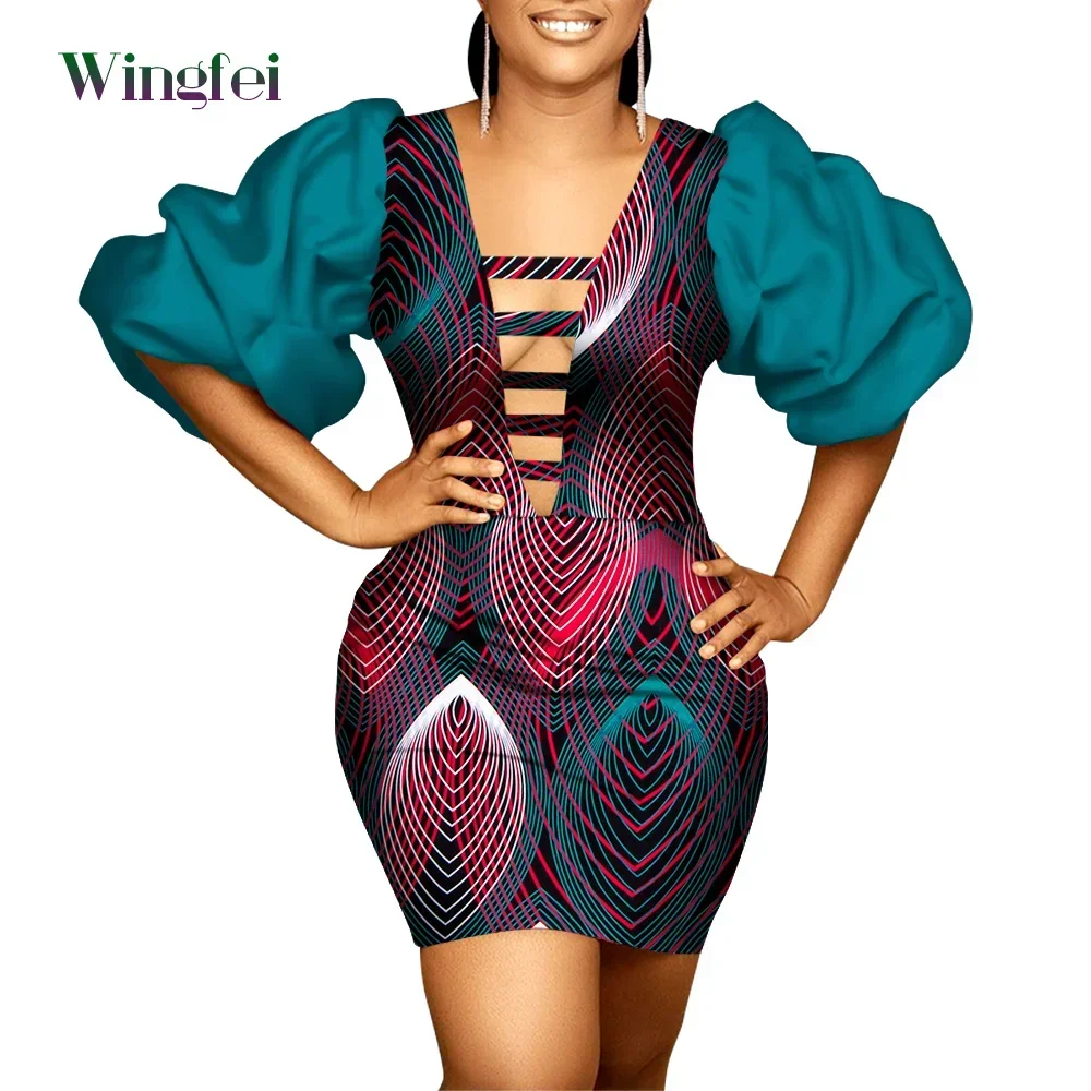 African Women Dresses Dashiki Party Dress Lady V-neck Hollow Out Club Short Dresses Sexy African Boubou Robe Dresses Wy8234
African Women Dresses Dashiki Party Dress Lady V-neck Hollow Out Club Short Dresses Sexy African Boubou Robe Dresses Wy8234