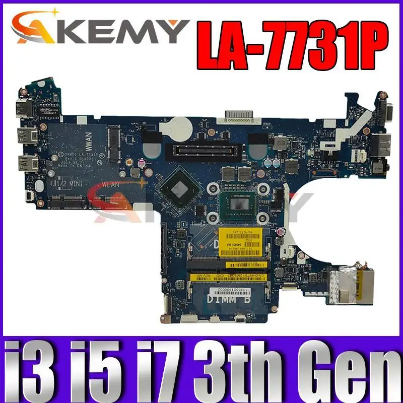 QAM00 LA-7731P For Dell latitude E6230 Laptop Motherboard CN-0WYWKH 0W7YTC 076C0R Notebook mainboard w/ i3 i5 i7 3th Gen CPU
QAM00 LA-7731P For Dell latitude E6230 Laptop Motherboard CN-0WYWKH 0W7YTC 076C0R Notebook mainboard w/ i3 i5 i7 3th Gen CPU