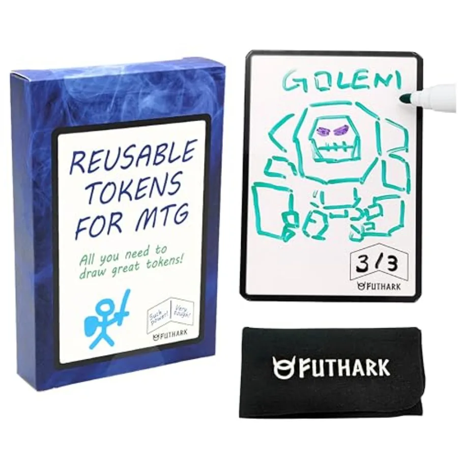 Dry Erase MTG Tokens Cards Set Reversible Reusable Double-Sided Universal Tokens Proxy Cards for Magic: The Gathering, MTG Acce
Dry Erase MTG Tokens Cards Set Reversible Reusable Double-Sided Universal Tokens Proxy Cards for Magic: The Gathering, MTG Acce