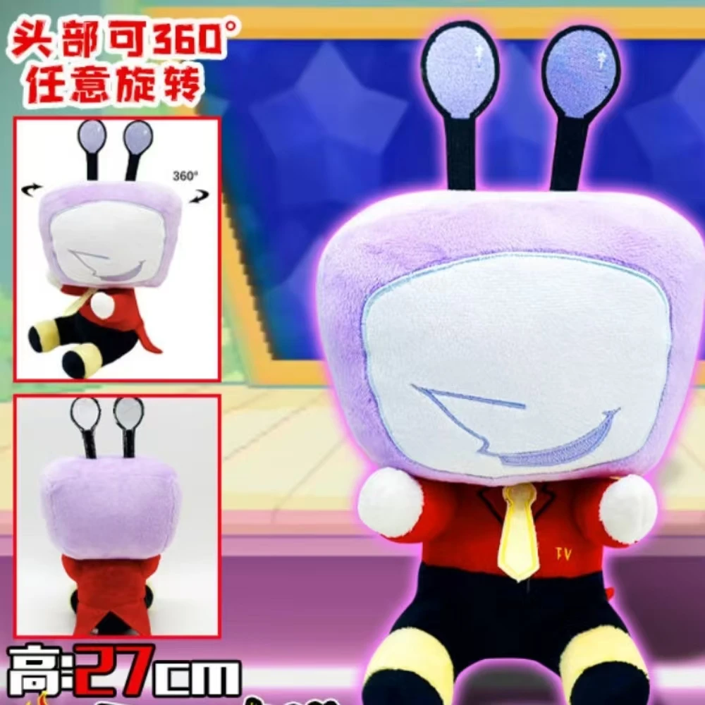 Anime DELTARUNE Tenna Plush Triangle Rune Plush Toy Doll 27cm Cute Purple TV Man Handheld Microphone Collection Toy For Kid Gift
Anime DELTARUNE Tenna Plush Triangle Rune Plush Toy Doll 27cm Cute Purple TV Man Handheld Microphone Collection Toy For Kid Gift