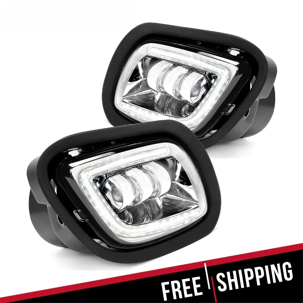 LED Projector Fog Lights Chrome Set For 08-17 Freightliner Cascadia LH+RH
LED Projector Fog Lights Chrome Set For 08-17 Freightliner Cascadia LH+RH