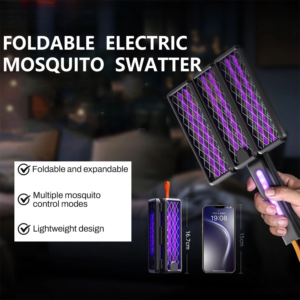USB charging mosquito swatter portable mosquito killer lamp can be hung and placed as indoor or outdoor mosquito attractant 
USB charging mosquito swatter portable mosquito killer lamp can be hung and placed as indoor or outdoor mosquito attractant
