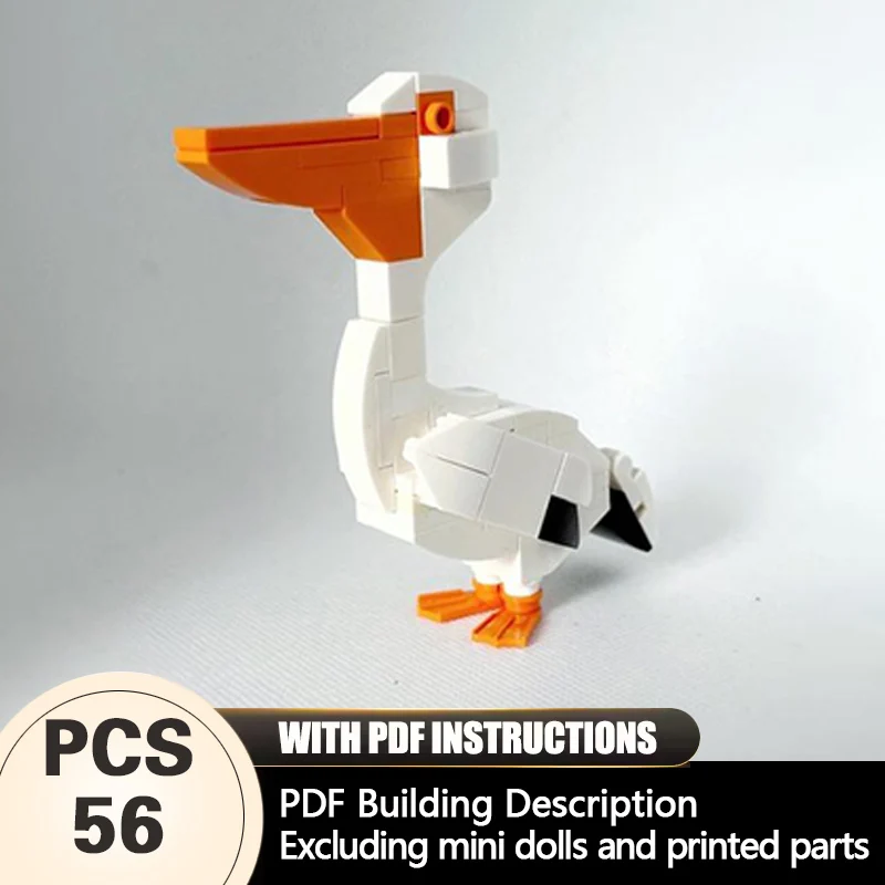 Creators Animal Series Model MOC Building Bricks Great White Pelican Modular Technology Gifts Holiday Assemble Children Toy Suit
Creators Animal Series Model MOC Building Bricks Great White Pelican Modular Technology Gifts Holiday Assemble Children Toy Suit