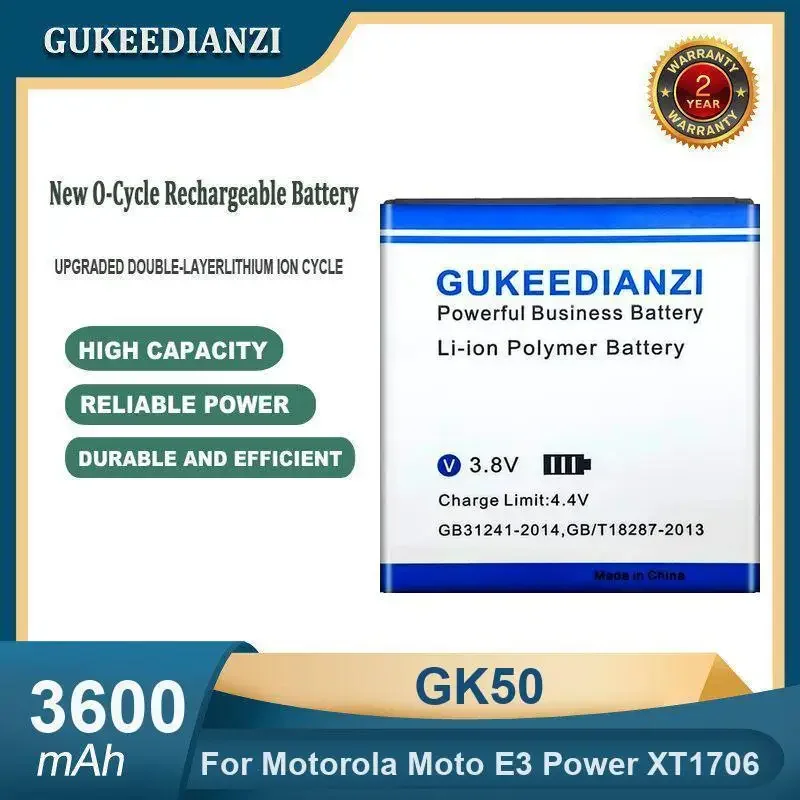 Аккумулятор для мобильного телефона GK50 большой емкости 3600 мАч для Motorola Moto E3 Power XT1706
Аккумулятор для мобильного телефона GK50 большой емкости 3600 мАч для Motorola Moto E3 Power XT1706
