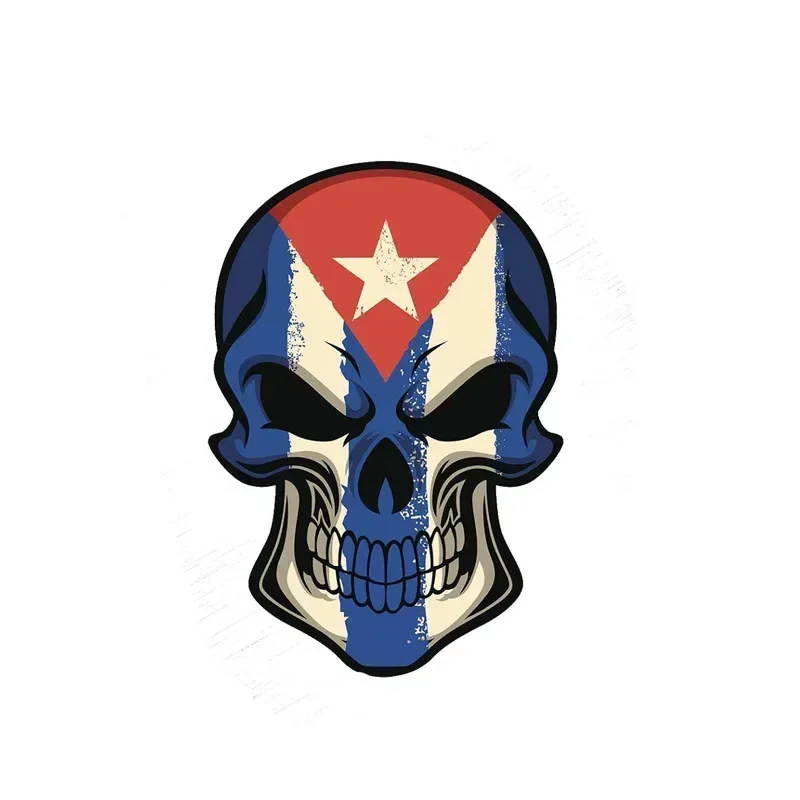 Personality Cuba National Flag Skull Decal Car Sticker PVC Accessories Scratch Wear resistant Decoration Car Shape Decal 
Personality Cuba National Flag Skull Decal Car Sticker PVC Accessories Scratch Wear resistant Decoration Car Shape Decal