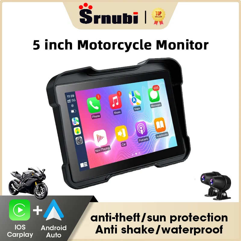 5 Inch for Motorcycle DVR Navigaton Wireless Carplay Android Auto Dash Cam Digital Moto Dashboard IP67 Waterproof Dual BT WIFI
5 Inch for Motorcycle DVR Navigaton Wireless Carplay Android Auto Dash Cam Digital Moto Dashboard IP67 Waterproof Dual BT WIFI